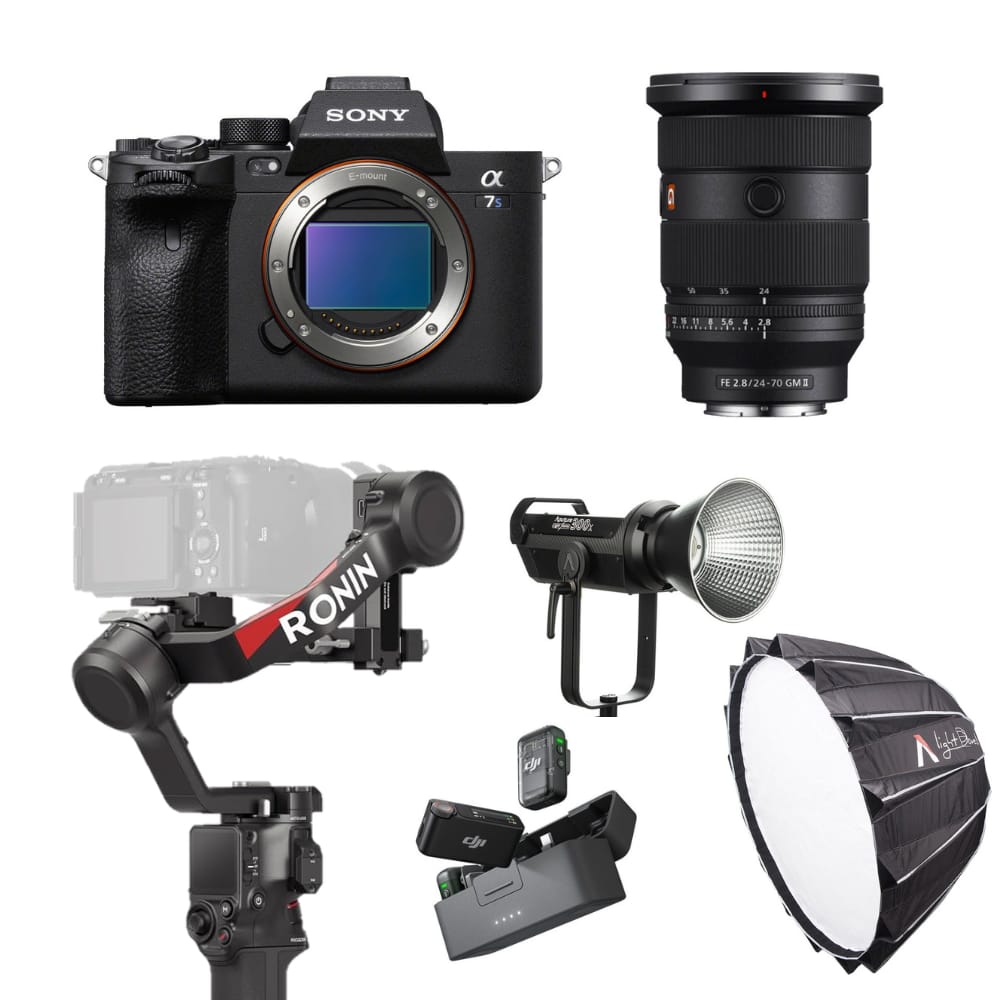 Location Pack Créateur/UGC/Réseaux : Sony A7S iii, Objectif Sony 50mm f1.2 GM, Aputure 300x, Softbox Light Dome II, Ronin rs4, Micro dji mic 2 en Guadeloupe — Pure Vision